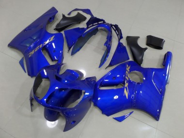 00-01 Blue with Gold Sticker ZX12R Motorcycle Fairings