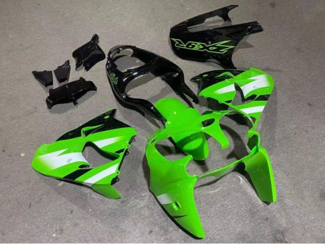 00-01 Green Glossy Black ZX9R Motorcycle Fairings