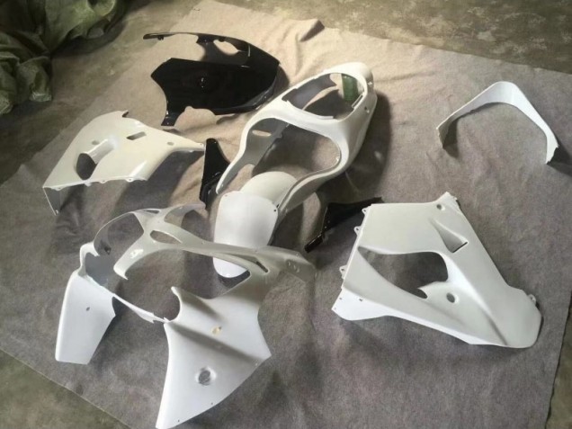 00-01 Pure White Glossy Black ZX9R Motorcycle Fairings