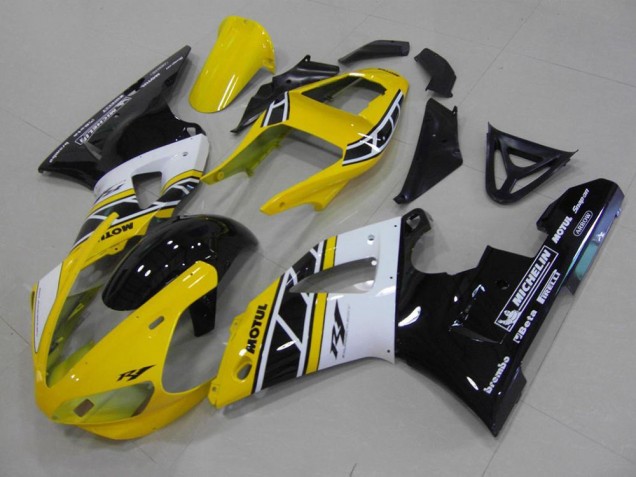 00-01 Yellow Anniversary YZF R1 Motorcycle Fairing