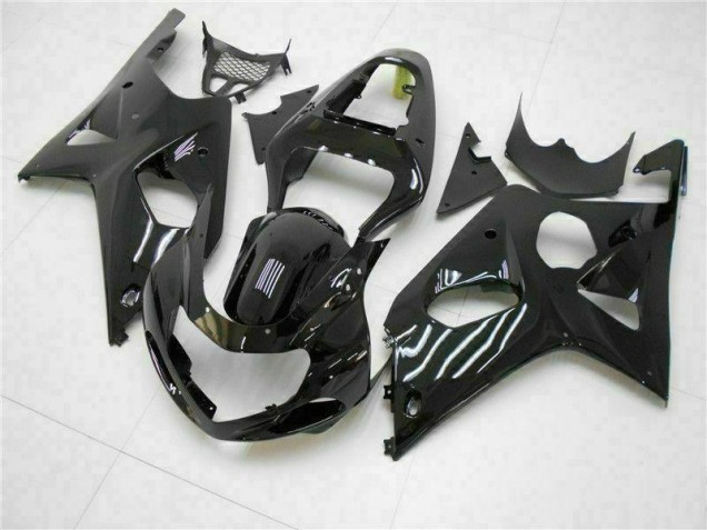 00-02 Glossy Black GSXR 1000 Motorcycle Fairings