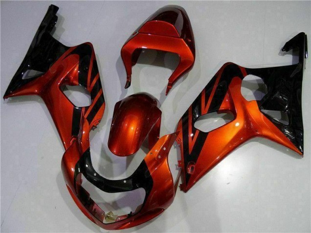 00-02 Orange Black GSXR 1000 Motorcycle Fairings