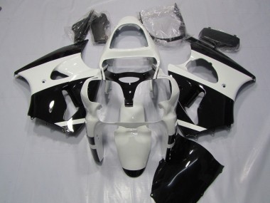 00-02 White Black ZX6R Motorcycle Fairings