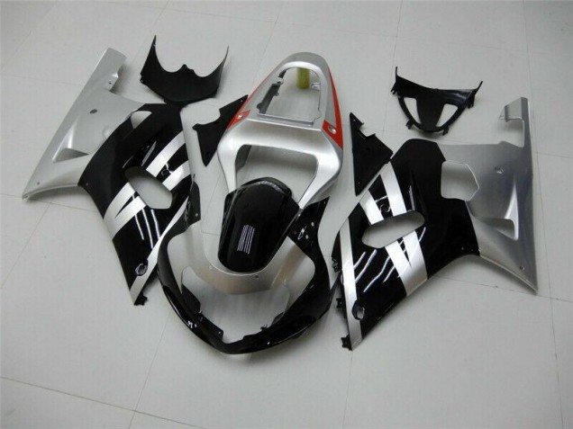 01-03 Black Silver GSXR 600/750 Motorcycle Fairings