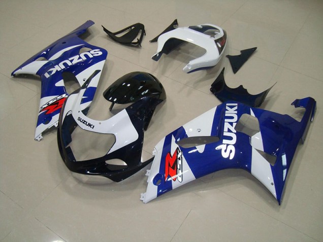 01-03 Blue White GSXR 750 Motorcycle Fairing