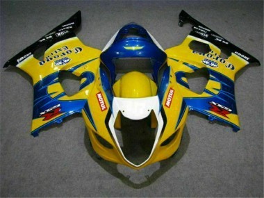 03-04 Yellow Blue GSXR 1000 Motorcycle Fairings