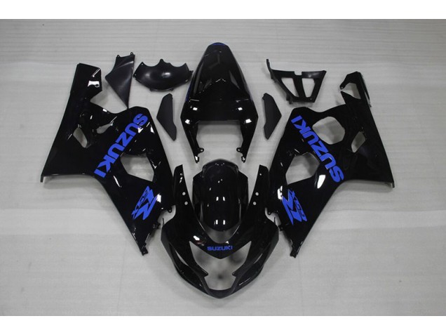 04-05 Black Blue Decal GSXR 750 Motorcycle Fairings