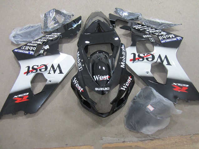 04-05 Black West Mobil GSXR 750 Motorcycle Fairings