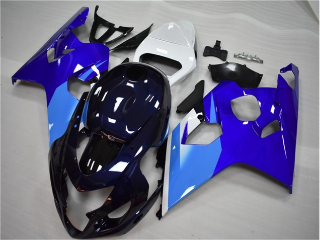 04-05 Blue White GSXR 600/750 Motorcycle Fairings