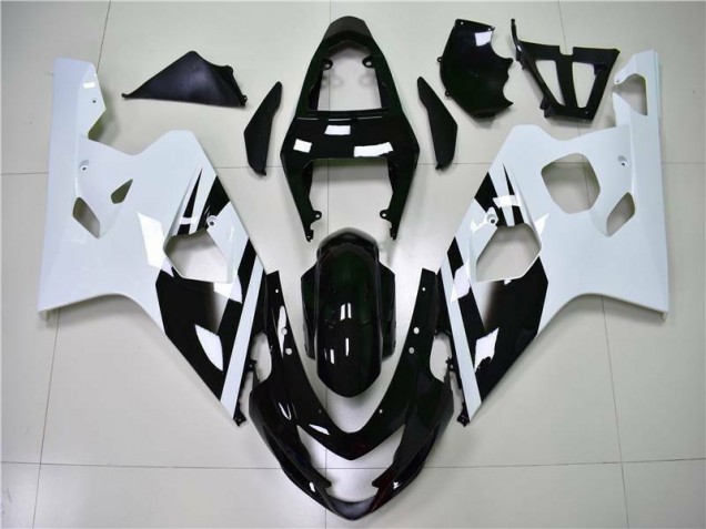 04-05 White Black GSXR 600/750 Motorcycle Fairing