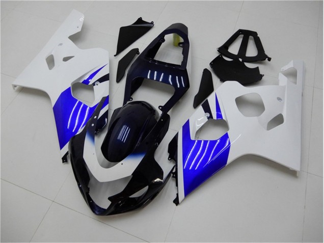 04-05 White Blue GSXR 600/750 Motorcycle Fairings