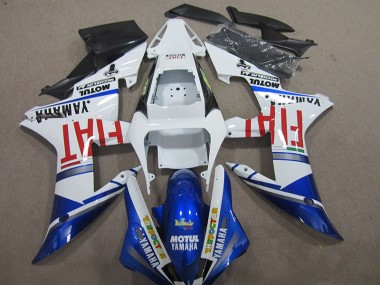 04-06 Blue White Motul Fiat YZF R1 Motorcycle Fairing