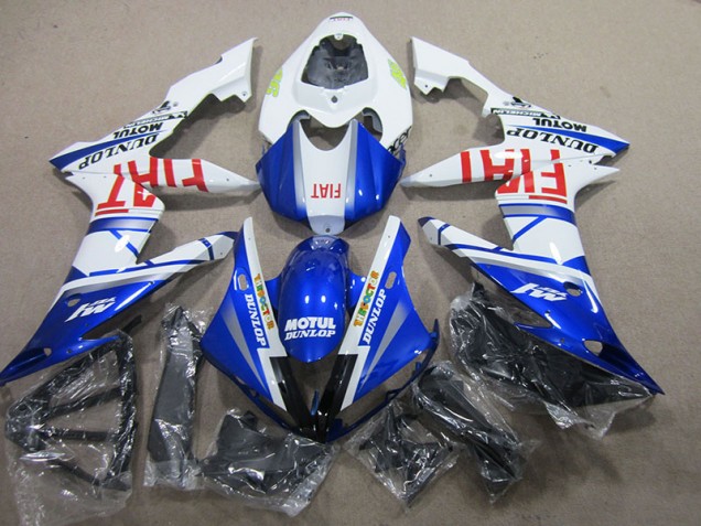 04-06 Blue White Motul Fiat YZF R1 Motorcycle Fairings