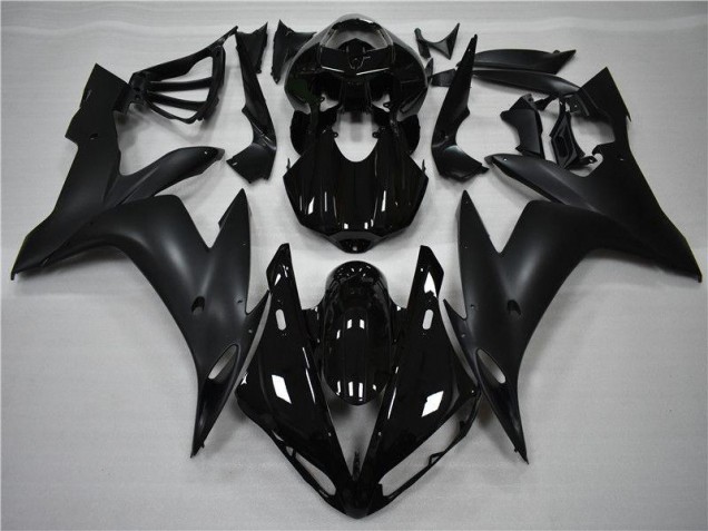 04-06 Glossy Matte Black YZF R1 Motorcycle Fairings