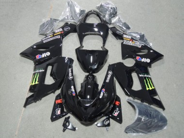 05-06 Black 3M Touch4 Monster ZX6R Motorcycle Fairing