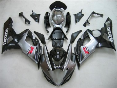 05-06 Black Silver Grey GSXR 1000 Motorcycle Fairings