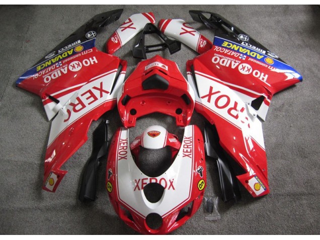 05-06 Red White Xerox Ducati 749 Motorcycle Fairings