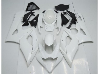 05-06 White GSXR 1000 Motorcycle Fairings