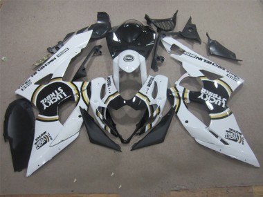 05-06 White Lucky Strike Black Motul GSXR 1000 Motorcycle Fairings