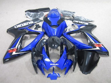 06-07 Black Blue GSXR 600 Motorcycle Fairings