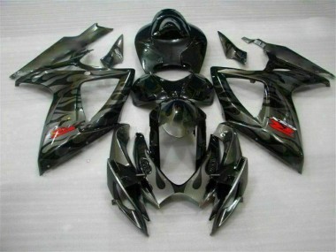 06-07 Black GSXR 600/750 Full Motorcycle Fairing Kits