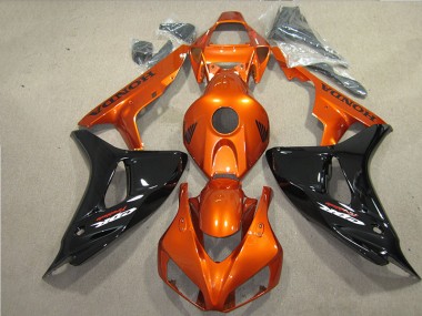 06-07 Black Orange Fireblade CBR1000RR Motorcycle Fairings