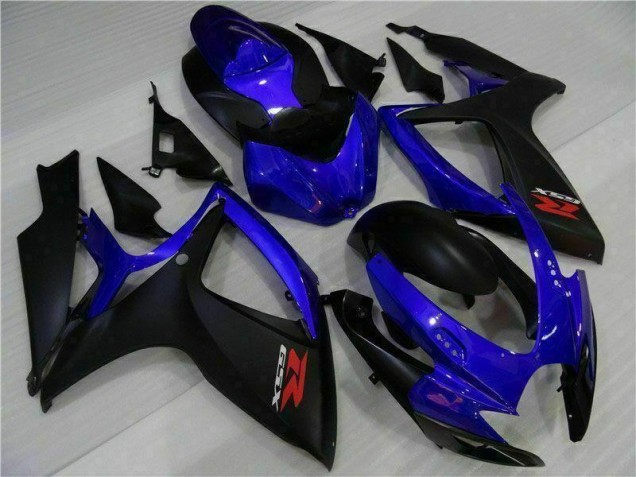 06-07 Blue Black GSXR 600/750 Motorcycle Fairing