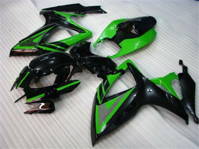 06-07 Green Black GSXR 600/750 Motorcycle Fairings