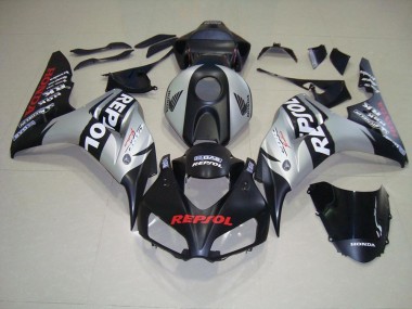 06-07 Matte Black Silver Repsol CBR1000RR Motorcycle Fairing