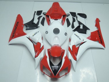 06-07 Orange Red and White CBR1000RR Motorcycle Fairings