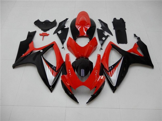 06-07 Red Black GSXR 600/750 Motorcycle Fairing Kits