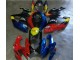 06-07 Red Blue GSXR 600/750 Motorcycle Fairings