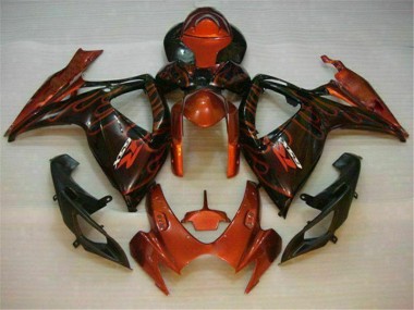 06-07 Red GSXR 600/750 Motorcycle Fairings