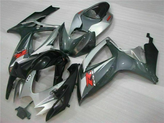 06-07 Silver Black GSXR 600/750 Motorcycle Fairings