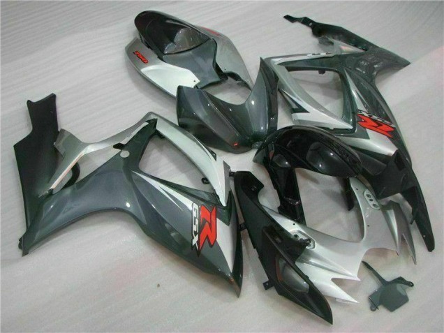 06-07 Silver Black GSXR 600/750 Motorcycle Fairings