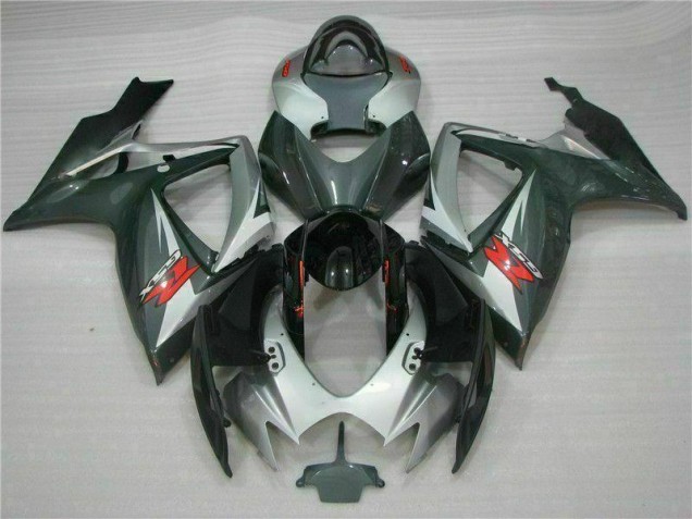 06-07 Silver Black GSXR 600/750 Motorcycle Fairings