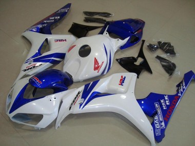 06-07 White and Blue CBR1000RR Motorcycle Fairings