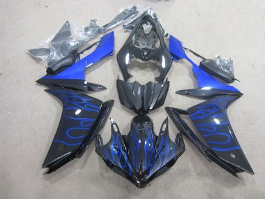 07-08 Black Blue Flame YZF R1 Motorcycle Fairings