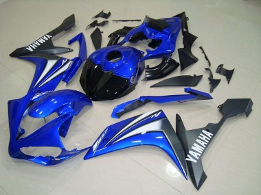 07-08 Blue White YZF R1 Full Motorcycle Fairing Kits