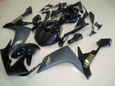 07-08 Matte Black Gold YZF R1 Motorcycle Fairings