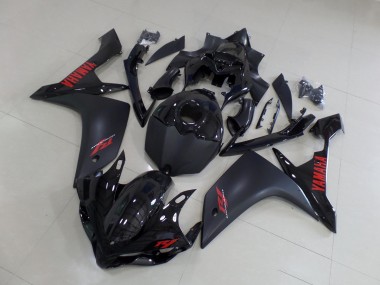 07-08 Matte Black Red YZF R1 Motorcycle Fairings