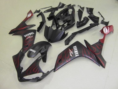 07-08 Matte Red Flame YZF R1 Motorcycle Fairings