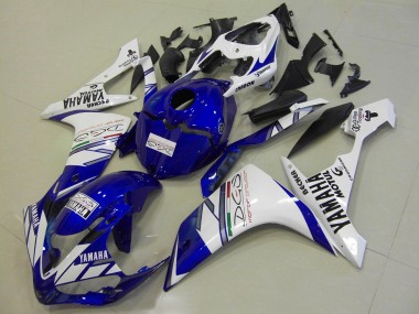 07-08 White Blue Tri Colour YZF R1 Motorcycle Fairings