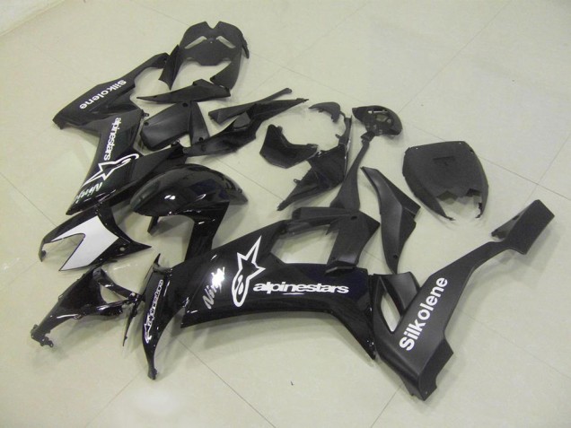 08-10 Black Silkolene ZX10R Motorcycle Fairings