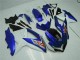 08-10 Blue White GSXR 600/750 Motorcycle Fairing Kits