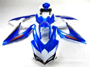 08-10 Blue White GSXR 600/750 Motorcycle Fairing