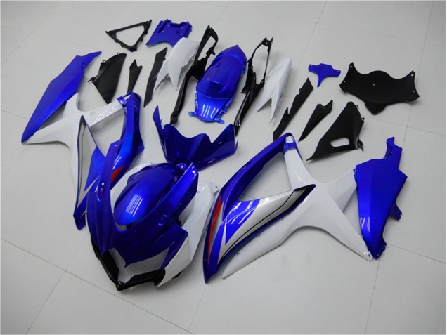 08-10 Blue White GSXR 600/750 Motorcycle Fairings