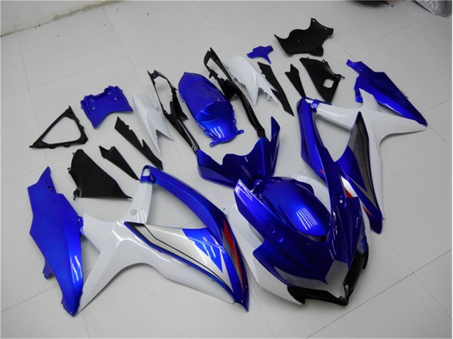 08-10 Blue White GSXR 600/750 Motorcycle Fairings