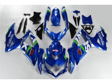 08-10 Blue White Green GSXR 600/750 Motorcycle Fairings