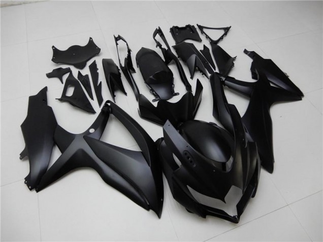 08-10 Matte Black GSXR 600/750 Motorcycle Fairings